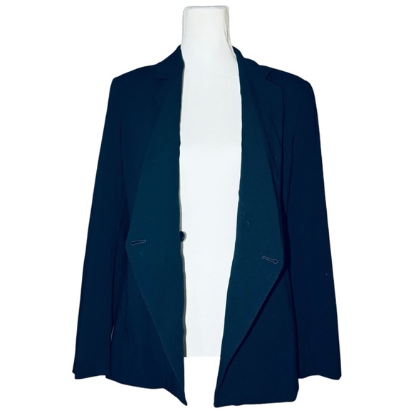 Banana Republic Factory Women's Size 8PETITE True Navy Double Breasted Blazer‎ - Picture 2 of 7